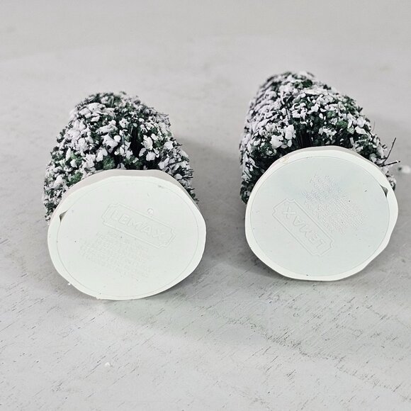 Lemax Snowy Miniature Christmas Trees Set of 2 - Picture 8 of 8